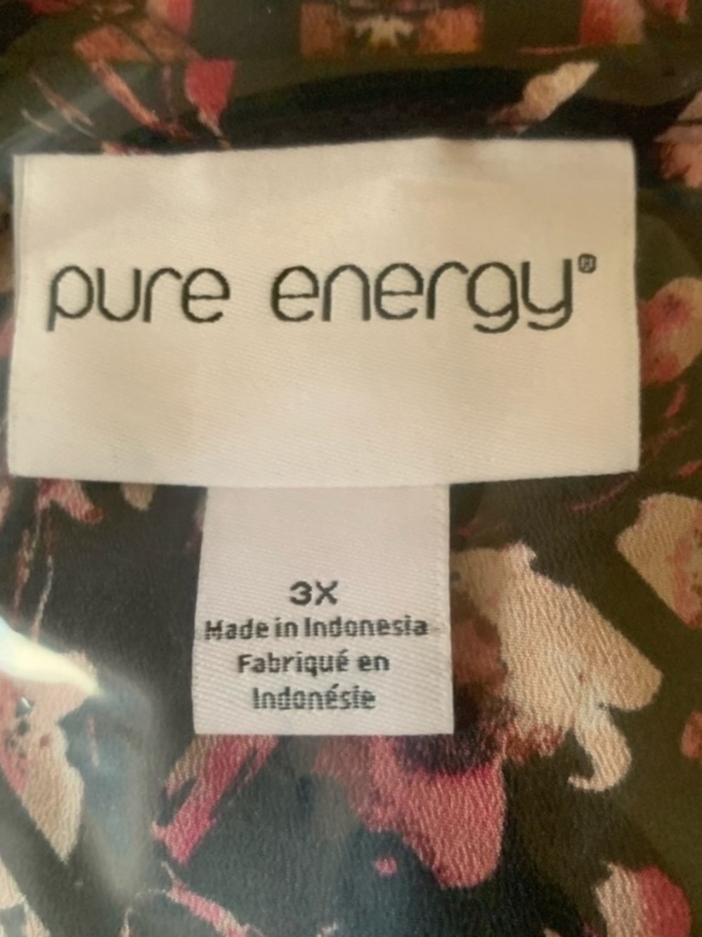 Pure Energy Abstract Sleeveless Top Size 3X - Picture 10 of 10